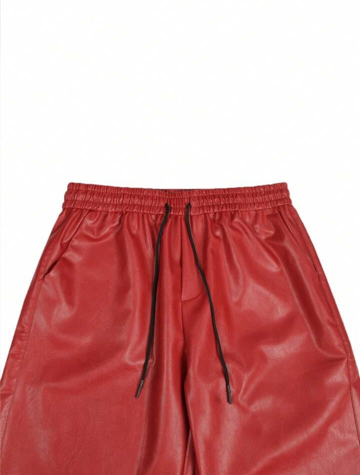 Men's PU Leather Trousers Pants, Baggy Trousers